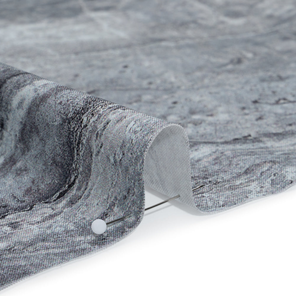 Stonehenge Wide Backing Quilting Cotton by Northcott - Cool Gray Marble 12 Earth Textures, 108" Width - Surfaces Wide Backing Collection - Detail