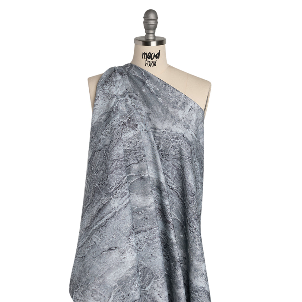 Stonehenge Wide Backing Quilting Cotton by Northcott - Cool Gray Marble 12 Earth Textures, 108" Width - Surfaces Wide Backing Collection - Drape