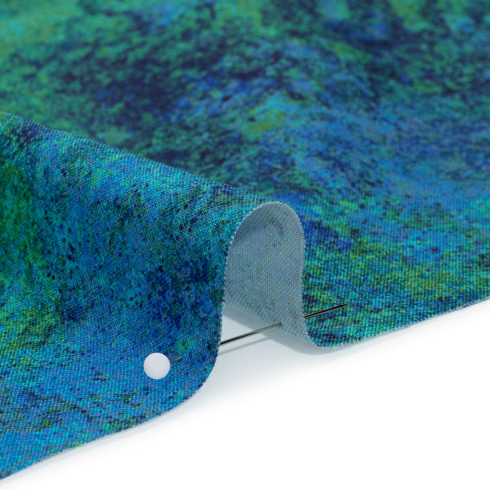 Stonehenge Wide Backing Quilting Cotton by Northcott - Blue Lagoon Textural Abstract, 108" Width - Multi Mixers Wide Backing Collection - Detail