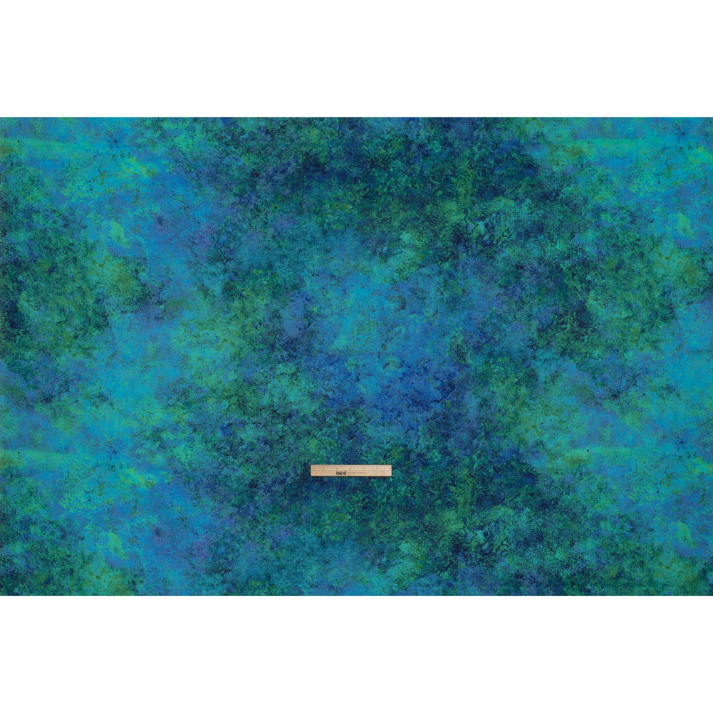 Stonehenge Wide Backing Quilting Cotton by Northcott - Blue Lagoon Textural Abstract, 108" Width - Multi Mixers Wide Backing Collection - Full