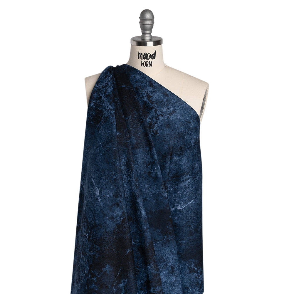 Stonehenge Wide Backing Quilting Cotton by Northcott, 108" Wide - Navy Abstract - Basics Wide Backing Collection - Drape