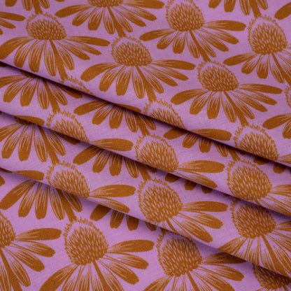 Printed Quilting Cotton by Anna Maria Textiles for Northcott - Taffy Coneflower Floral - Indelible Collection