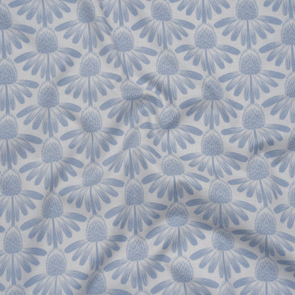 Printed Quilting Cotton by Anna Maria Textiles for Northcott - Sky Coneflower Floral - Indelible Collection