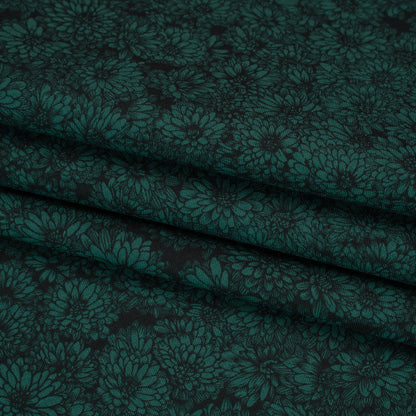 Printed Quilting Cotton by Anna Maria Textiles for Northcott - Seaweed Mums Floral - Indelible Collection