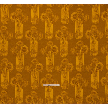 Printed Quilting Cotton by Anna Maria Textiles for Northcott - Saffron Sunflowers Floral - Indelible Collection
