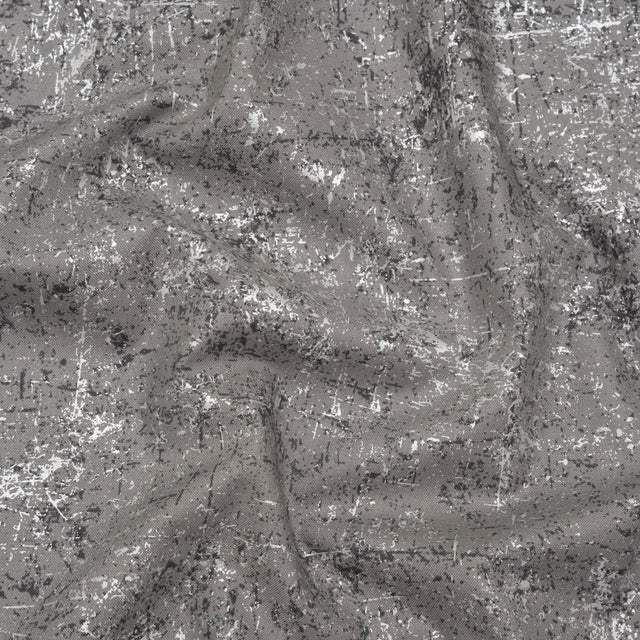 Pearl Finish Quilting Cotton by Patrick Lose for Northcott - Aluminum Textural Abstract - Glisten Collection