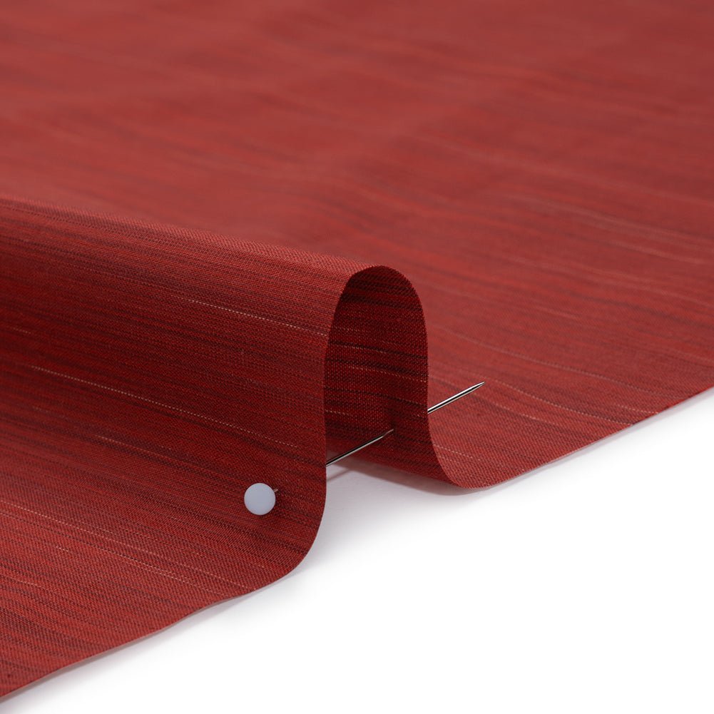 Woven Quilting Cotton Fabric by FIGO Studio - Ruby Striated - Space Dye Collection - Detail