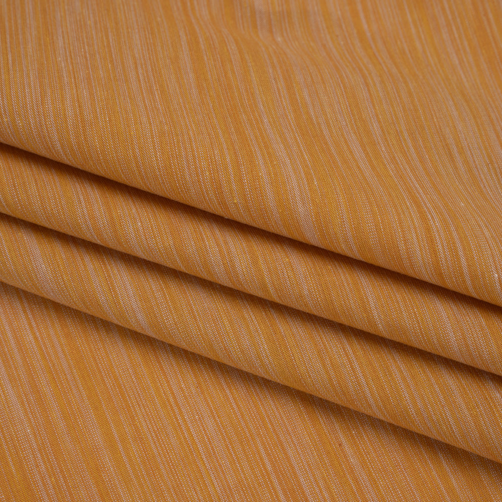 Woven Quilting Cotton Fabric by FIGO Studio - Tangerine Striated - Space Dye Collection - Folded