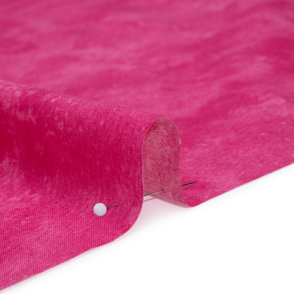 Printed Quilting Cotton by Deborah Edwards Northcott Studio - Fuchsia Fresco Texture - Toscana Collection - Full - Image 4 of 6