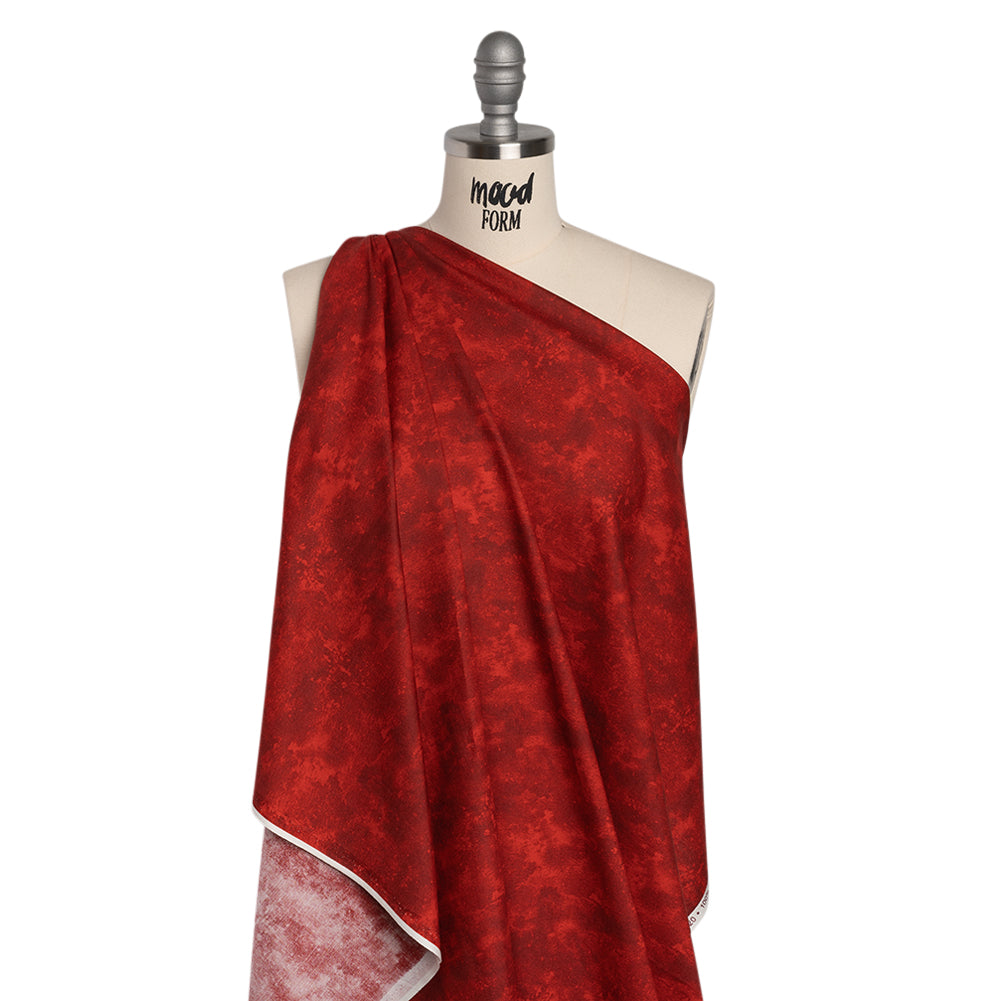 Printed Quilting Cotton by Deborah Edwards Northcott Studio - Hot Sauce Fresco Texture - Toscana Collection - Folded