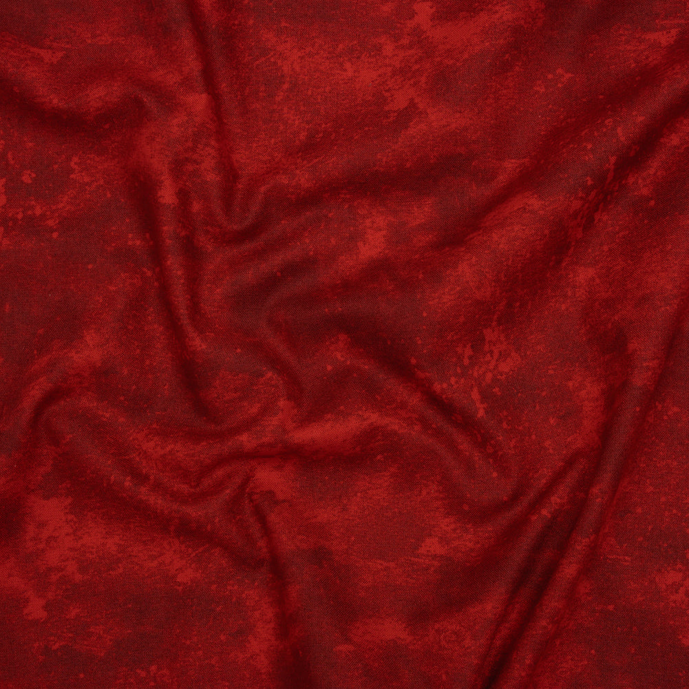 Printed Quilting Cotton by Deborah Edwards Northcott Studio - Hot Sauce Fresco Texture - Toscana Collection - Drape