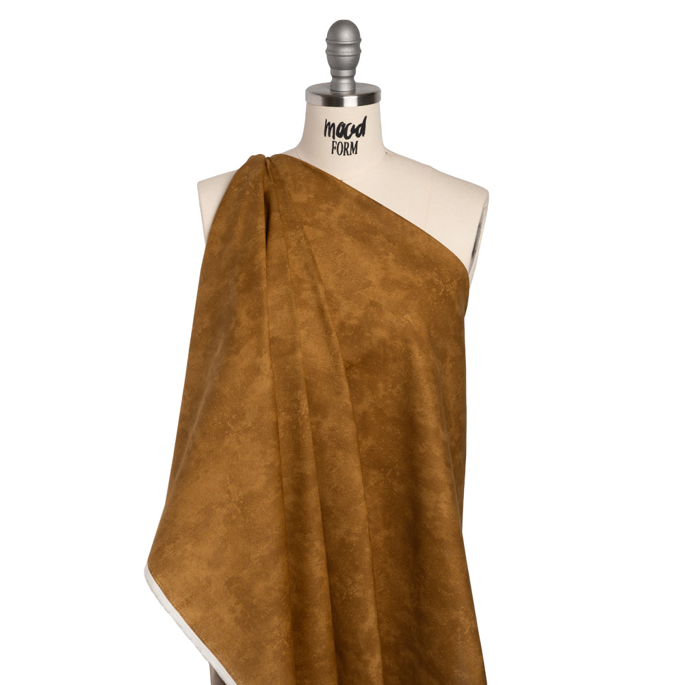Printed Quilting Cotton by Deborah Edwards Northcott Studio - Mocha Fresco Texture - Toscana Collection - Folded