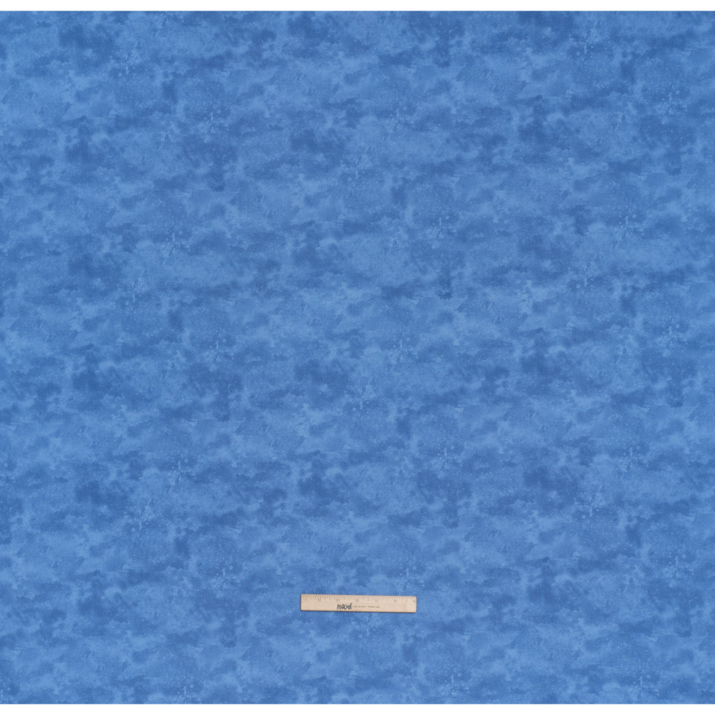 Printed Quilting Cotton by Deborah Edwards Northcott Studio - Got The Blues Fresco Texture - Toscana Collection - Full - Image 5 of 6