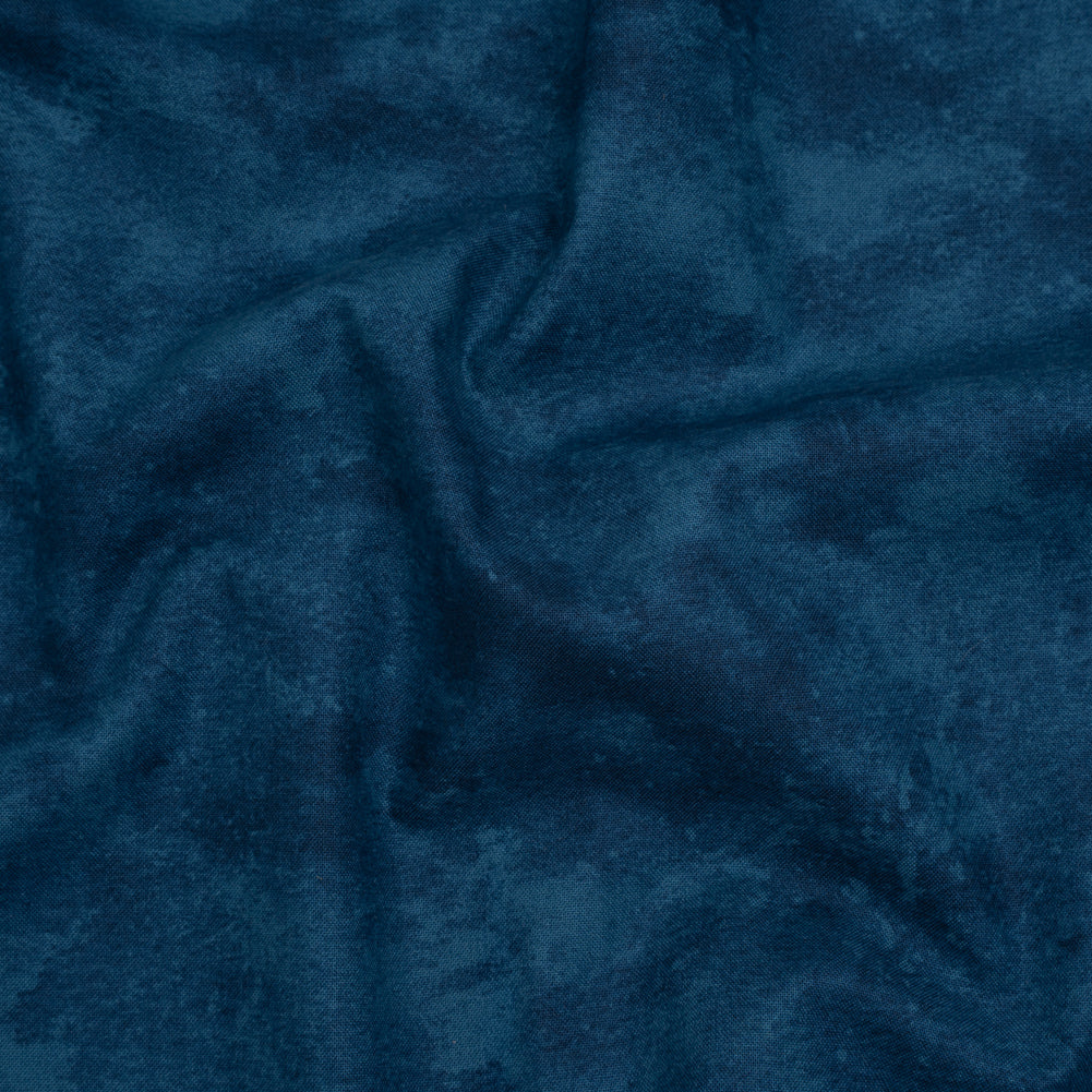 Printed Quilting Cotton by Deborah Edwards Northcott Studio - Moody Blues Fresco Texture - Toscana Collection - Drape