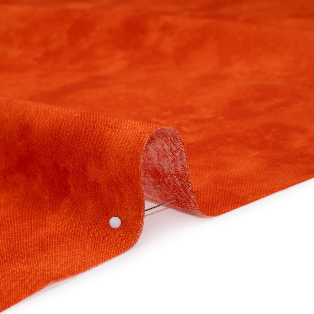 Printed Quilting Cotton by Deborah Edwards Northcott Studio - Fire Coral Fresco Texture - Toscana Collection Full