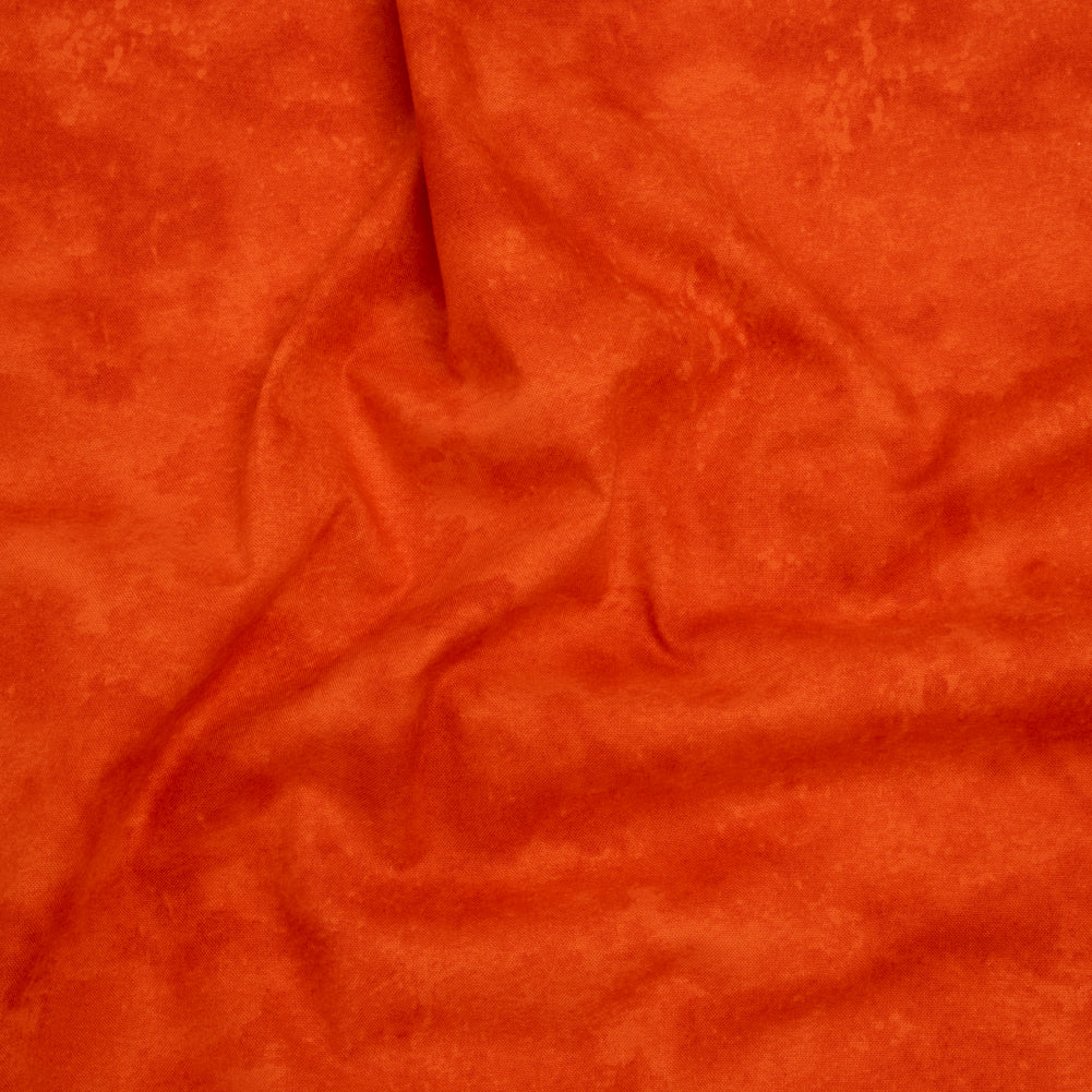 Printed Quilting Cotton by Deborah Edwards Northcott Studio - Fire Coral Fresco Texture - Toscana Collection Drape