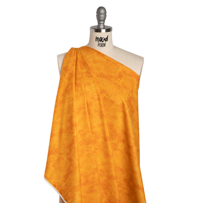 Printed Quilting Cotton by Deborah Edwards Northcott Studio - Orange Peel Fresco Texture - Toscana Collection Folded