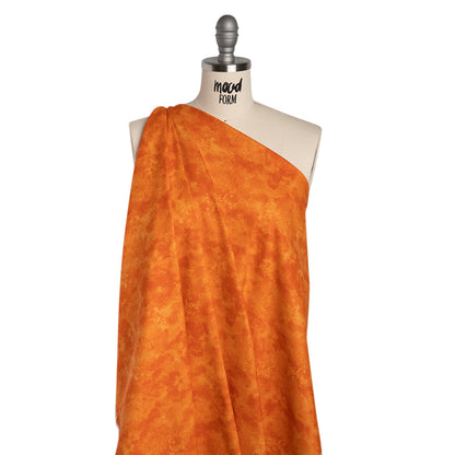Printed Quilting Cotton by Deborah Edwards Northcott Studio - Tangerine Tango Fresco Texture - Toscana Collection