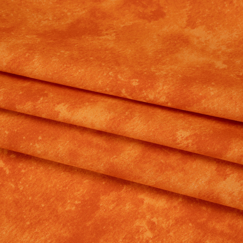 Printed Quilting Cotton by Deborah Edwards Northcott Studio - Tangerine Tango Fresco Texture - Toscana Collection - Detail