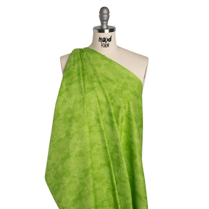 Printed Quilting Cotton by Deborah Edwards Northcott Studio - Lime Twist Fresco Texture - Toscana Collection Folded