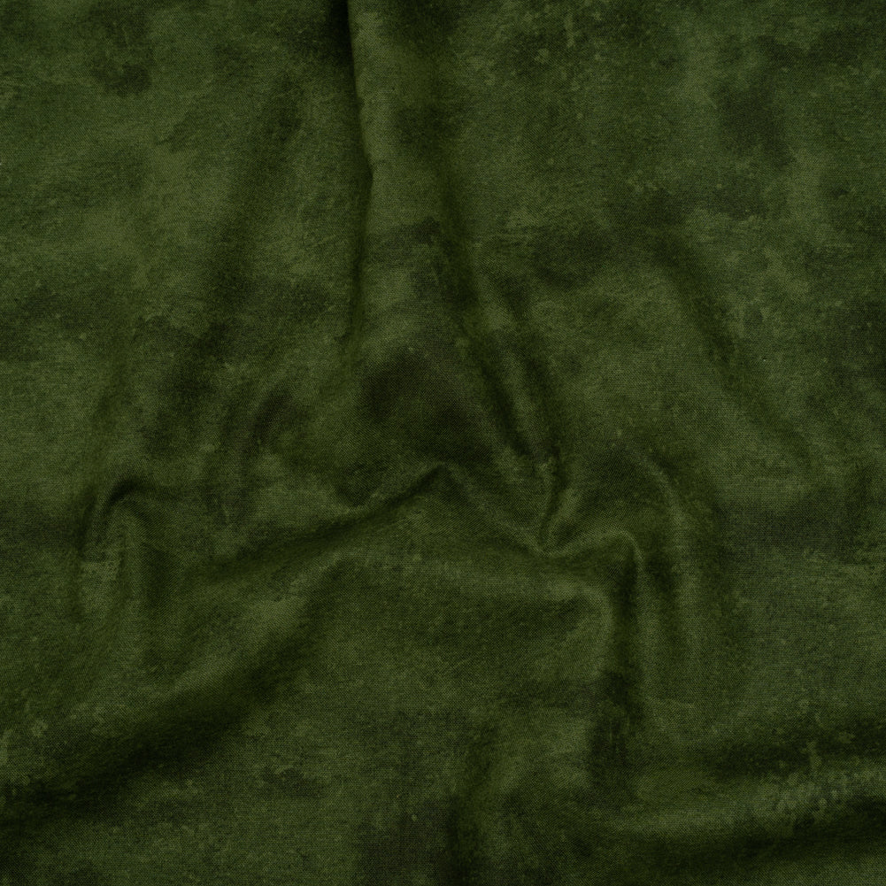 Printed Quilting Cotton by Deborah Edwards Northcott Studio - Basil Fresco Texture - Toscana Collection - Drape
