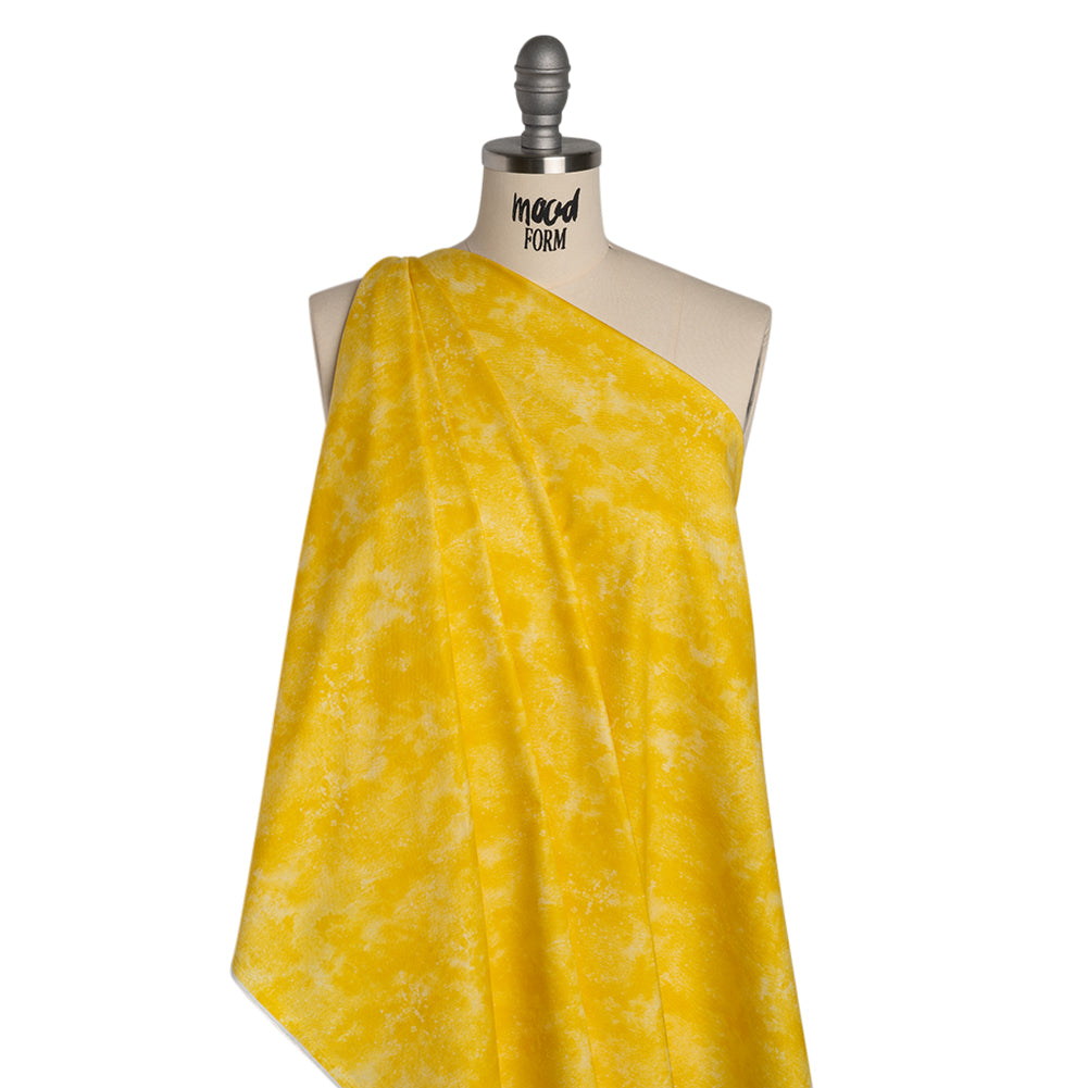 Printed Quilting Cotton by Deborah Edwards Northcott Studio - Lemoncello Fresco Texture - Toscana Collection - Folded