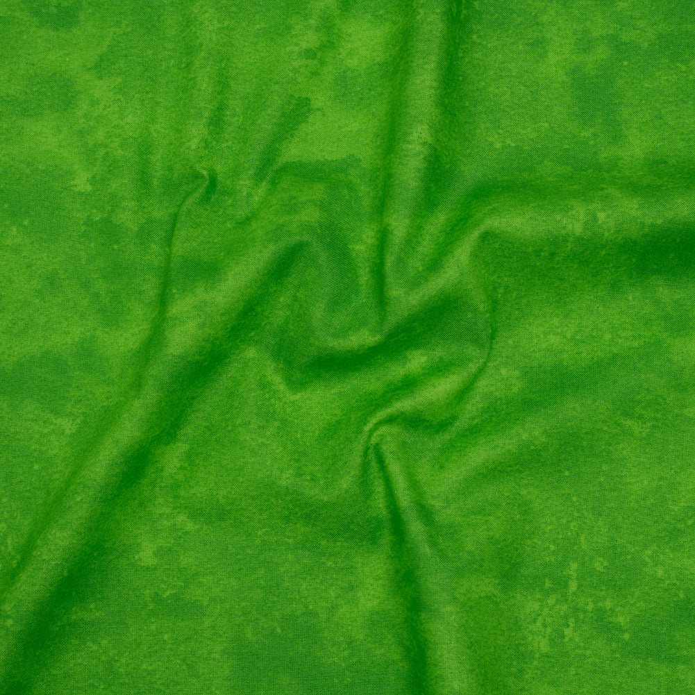 Printed Quilting Cotton by Deborah Edwards Northcott Studio - Kelly Green Fresco Texture - Toscana Collection - Drape
