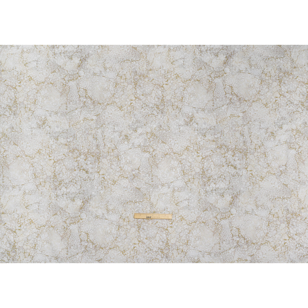 Wide Backing Quilting Cotton by Northcott, 108" Wide - Vanila Cream Bubbles - Bliss Wide Backing Collection - Full