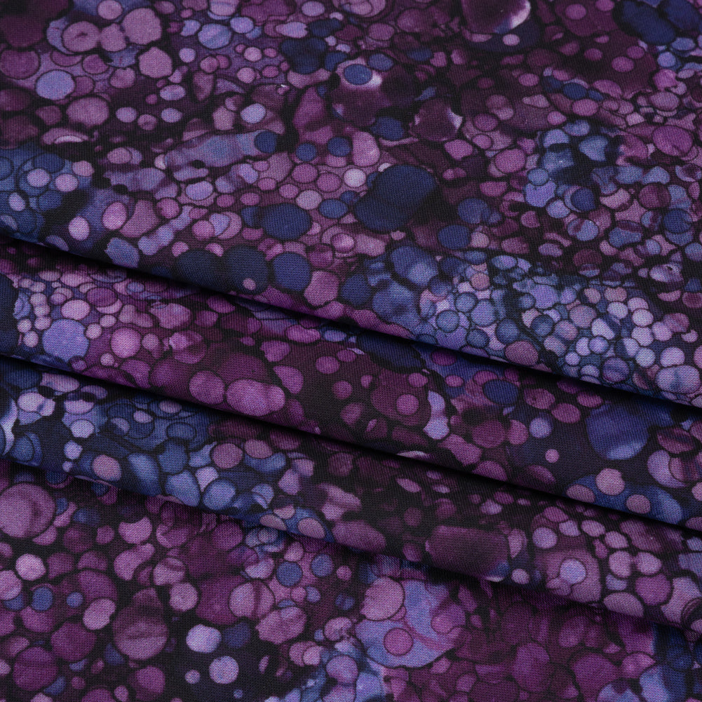 Wide Backing Quilting Cotton by Northcott, 108" Wide - Amethyst Bubbles - Bliss Wide Backing Collection - Folded