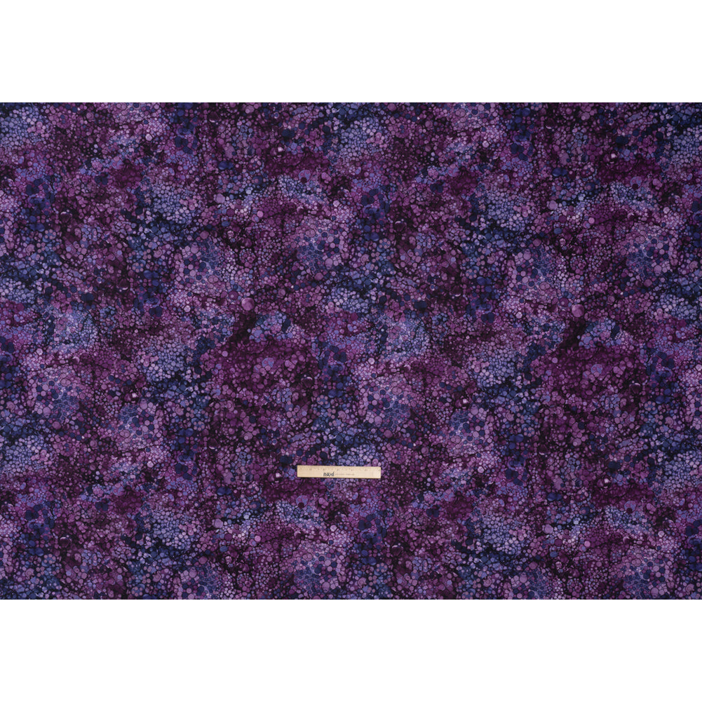 Wide Backing Quilting Cotton by Northcott, 108" Wide - Amethyst Bubbles - Bliss Wide Backing Collection - Full