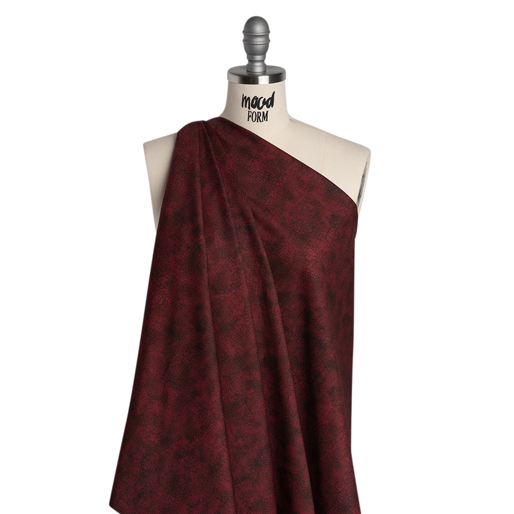 Wide Backing Quilting Cotton by Northcott, 108" Wide - Cabernet Abstract Texture - Crackle Wide Backing Collection Drape
