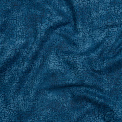 Wide Backing Quilting Cotton by Northcott, 108" Wide - Blue Bayou Abstract Texture - Crackle Wide Backing Collection