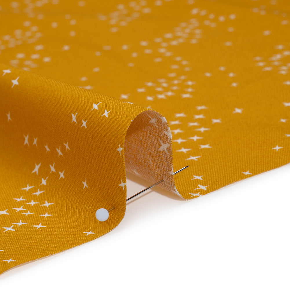 Printed Quilting Cotton by Ghazal Razavi for FIGO Studio - Yellow Birds - Seasons Basics Collection - Full - Image 4 of 7