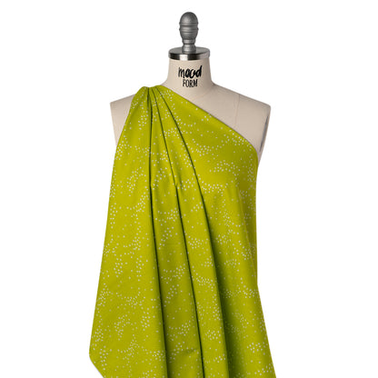 Printed Quilting Cotton by Ghazal Razavi for FIGO Studio - Pistachio Birds - Seasons Basics Collection Folded