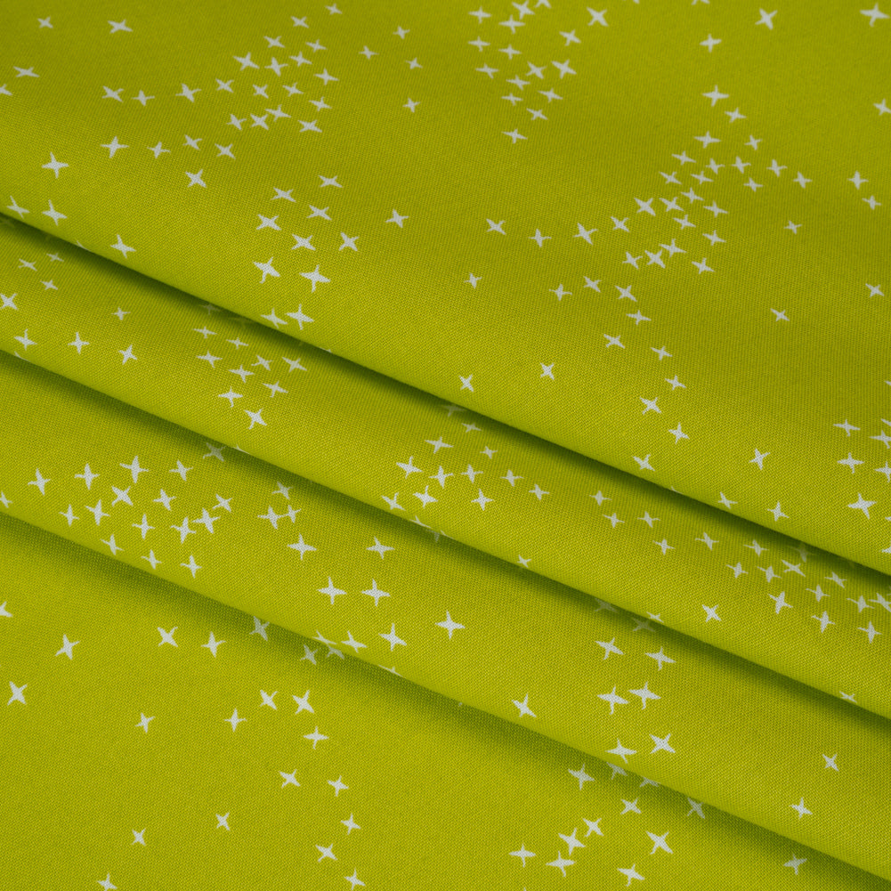 Printed Quilting Cotton by Ghazal Razavi for FIGO Studio - Pistachio Birds - Seasons Basics Collection Detail