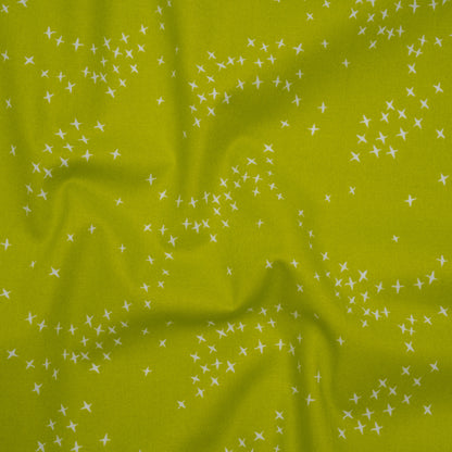 Printed Quilting Cotton by Ghazal Razavi for FIGO Studio - Pistachio Birds - Seasons Basics Collection