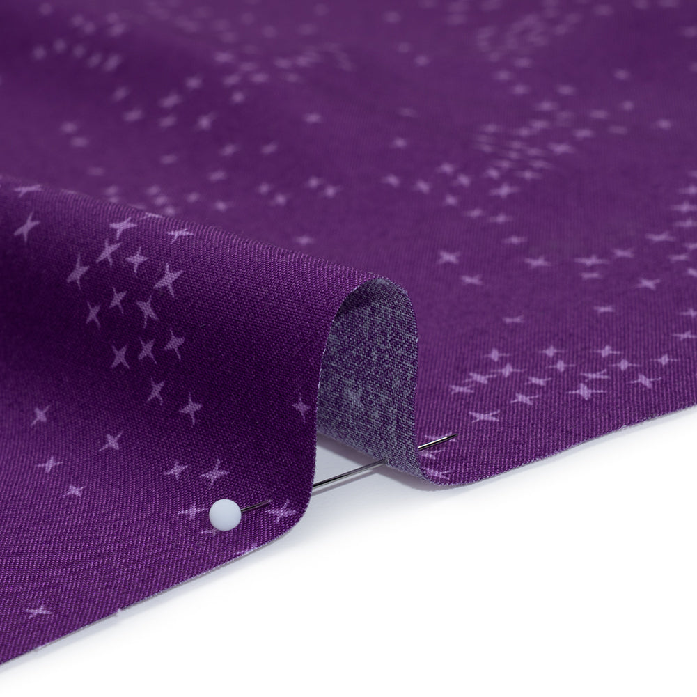 Printed Quilting Cotton by Ghazal Razavi for FIGO Studio - Purple Birds - Seasons Basics Collection - Full - Image 4 of 7