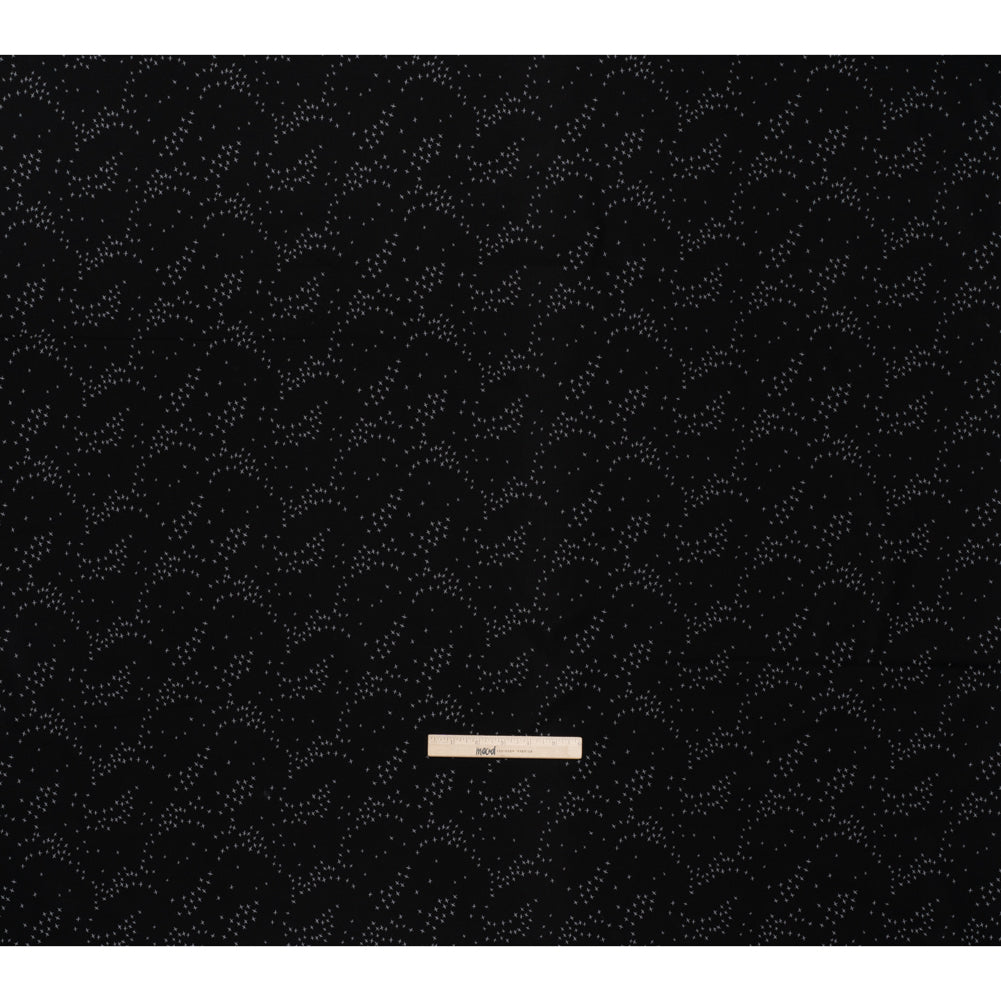 Printed Quilting Cotton by Ghazal Razavi for FIGO Studio - Black Birds - Seasons Basics Collection - Full - Image 6 of 7