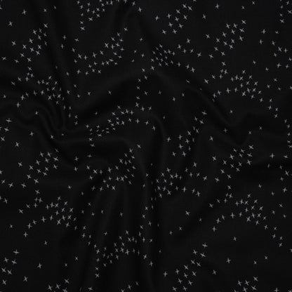 Printed Quilting Cotton by Ghazal Razavi for FIGO Studio - Black Birds - Seasons Basics Collection