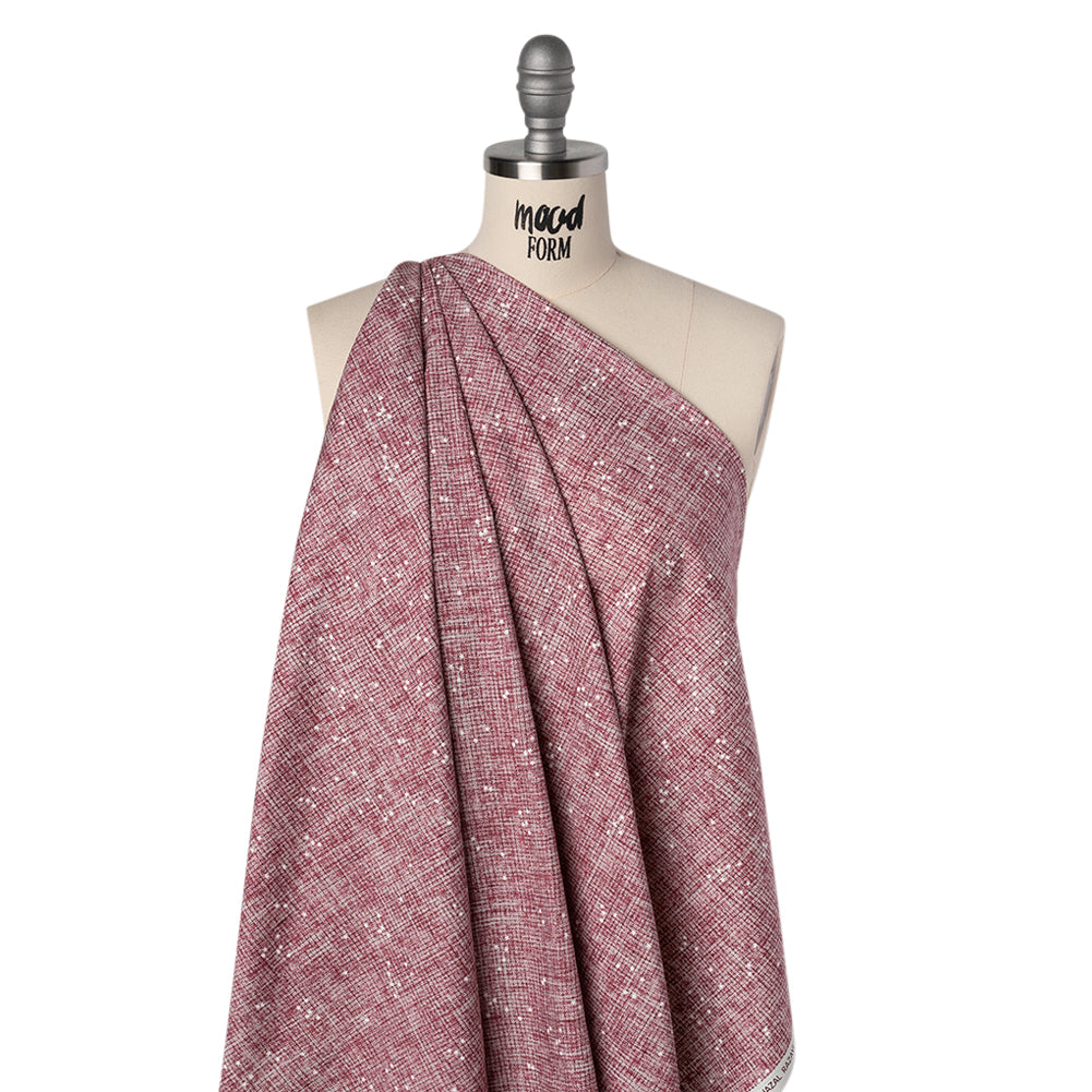 Printed Quilting Cotton by Ghazal Razavi for FIGO Studio - Rose Checks and Stars - Stash Collection Folded