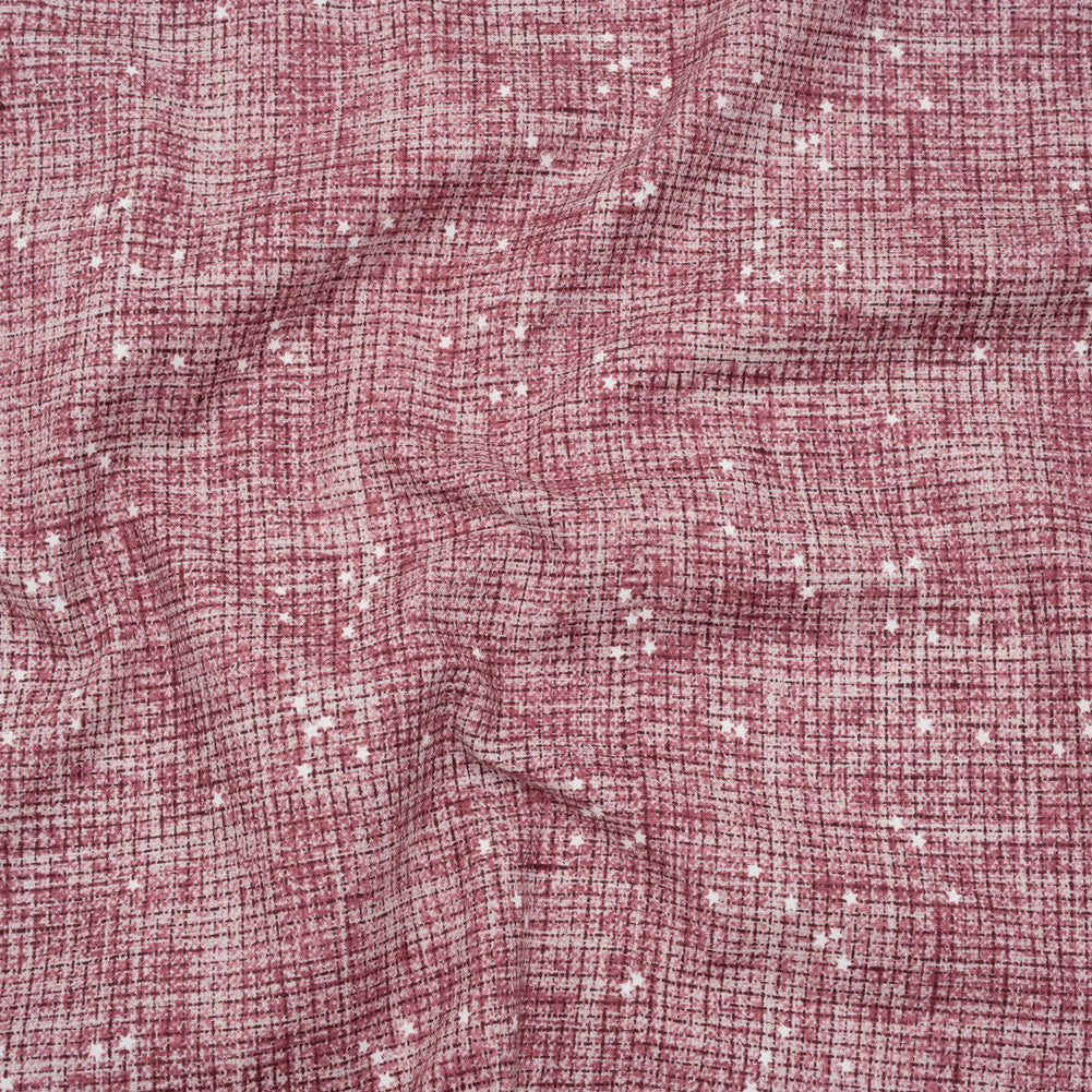 Printed Quilting Cotton by Ghazal Razavi for FIGO Studio - Rose Checks and Stars - Stash Collection Drape