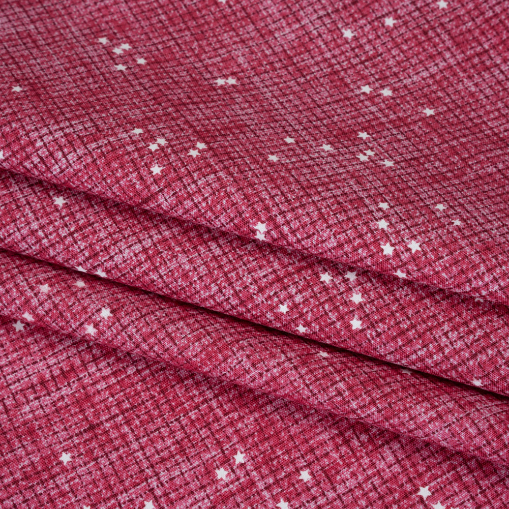 Printed Quilting Cotton by Ghazal Razavi for FIGO Studio - Petal Checks and Stars - Stash Collection - Detail
