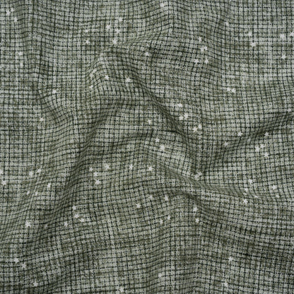 Printed Quilting Cotton by Ghazal Razavi for FIGO Studio - Sage Checks and Stars - Stash Collection