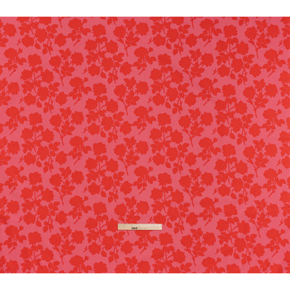 Printed Quilting Cotton by Heather Bailey for FIGO Studio - Strawberry Bramble Floral Silhouettes - Pop Sugar Collection