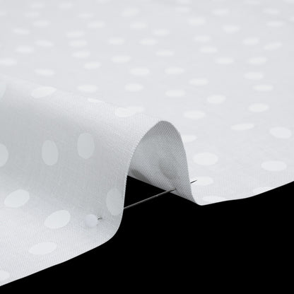 Printed Quilting Cotton by Ghazal Razavi for FIGO Studio - White on White Snow Ball - Dovetail Collection