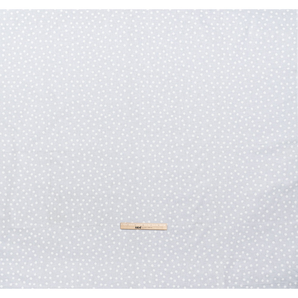 Printed Quilting Cotton by Ghazal Razavi for FIGO Studio - White on White Snow Ball - Dovetail Collection - Full
