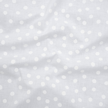 Printed Quilting Cotton by Ghazal Razavi for FIGO Studio - White on White Snow Ball - Dovetail Collection