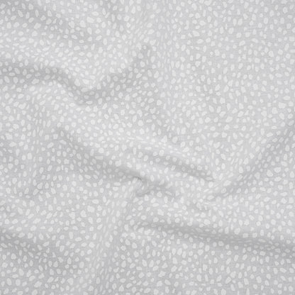 Printed Quilting Cotton by Ghazal Razavi for FIGO Studio - White on White Spotty - Dovetail Collection