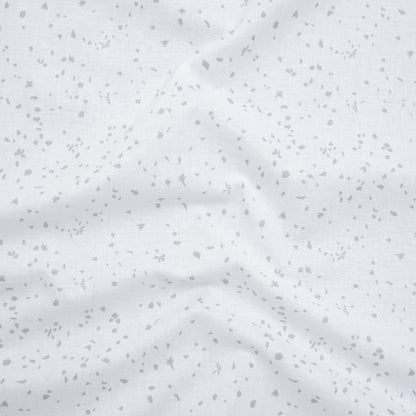 Printed Quilting Cotton by Ghazal Razavi for FIGO Studio - White and Gray Petals - Dovetail Collection