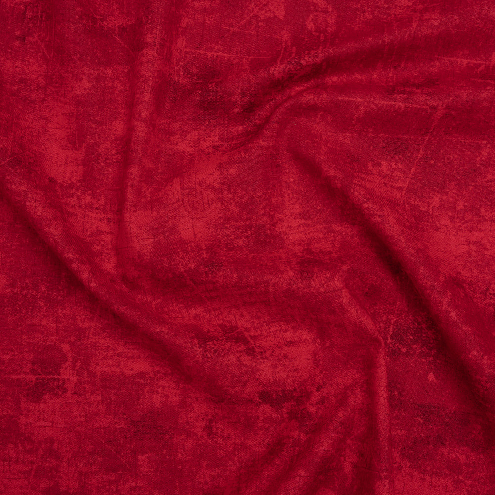 Printed Quilting Cotton by Northcott - Cherry Painterly Texture - Canvas Collection - Drape